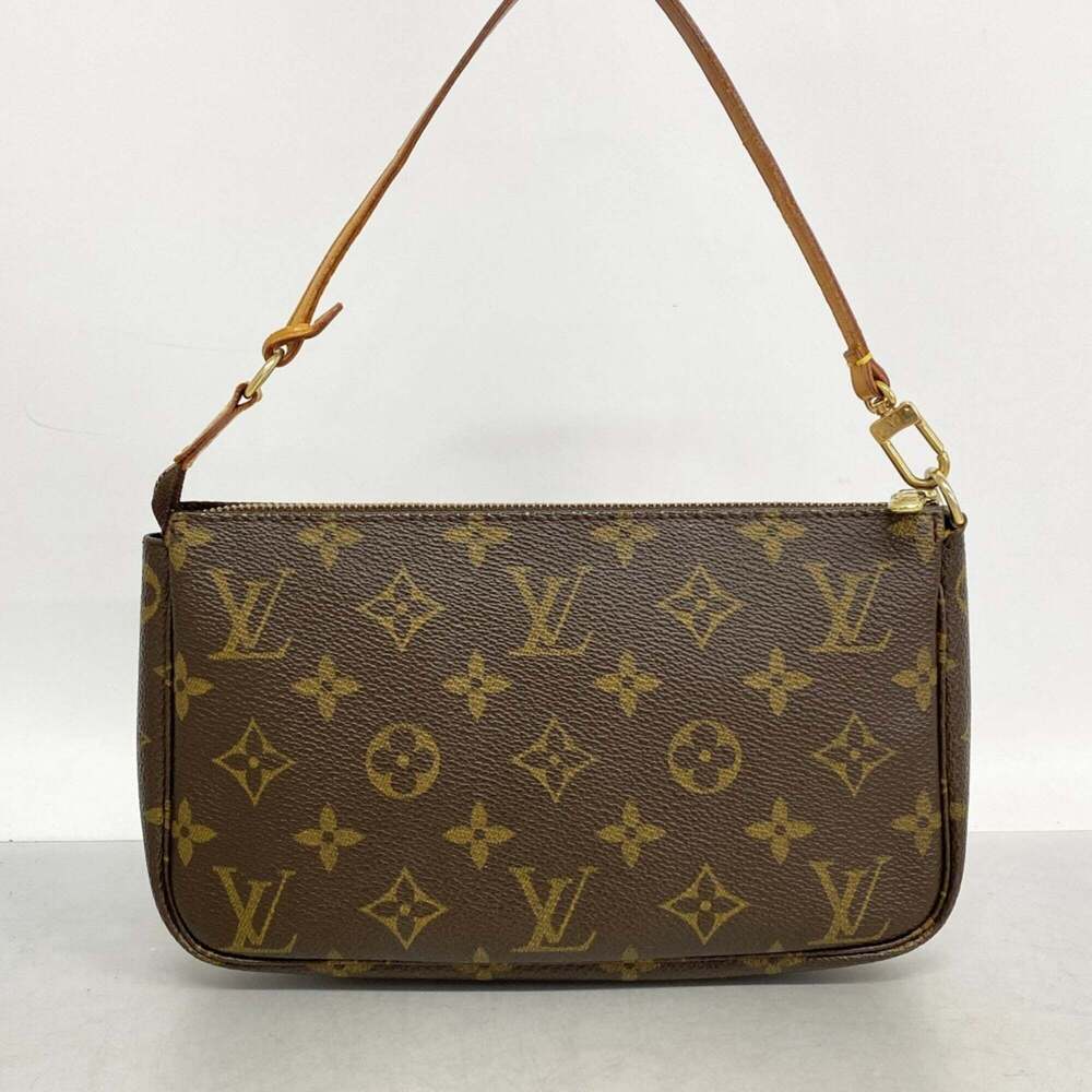 LOUIS VUITTON Brown Monogram Pochette Pouch - Picture 9 of 9